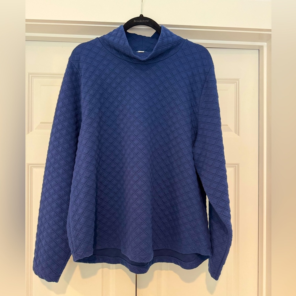 J Crew quilted pullover sweatshirt